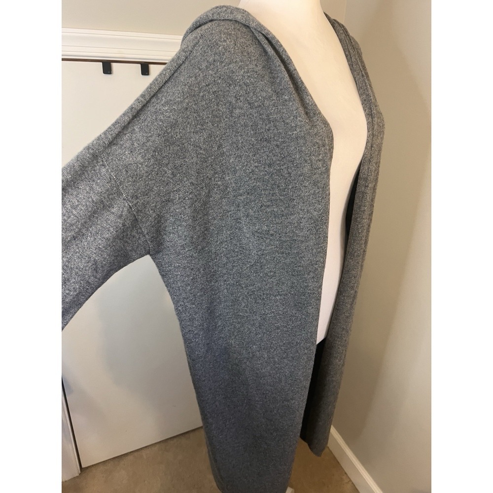 Eileen Fisher Luxury Cashmere Duster Cardigan | Grey | Open Front | Size M - Picture 7 of 10